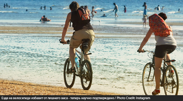 Езда на велосипеде повышает физическую активность
